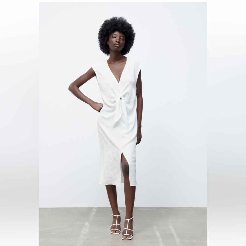 Zara Fluid Knotted Dress